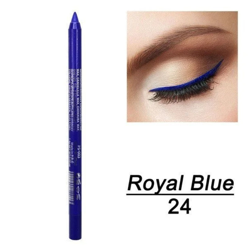Langvarig fargelagt eyeliner
