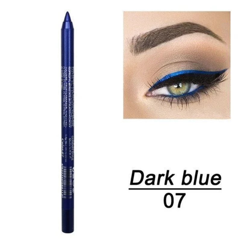 Langvarig fargelagt eyeliner